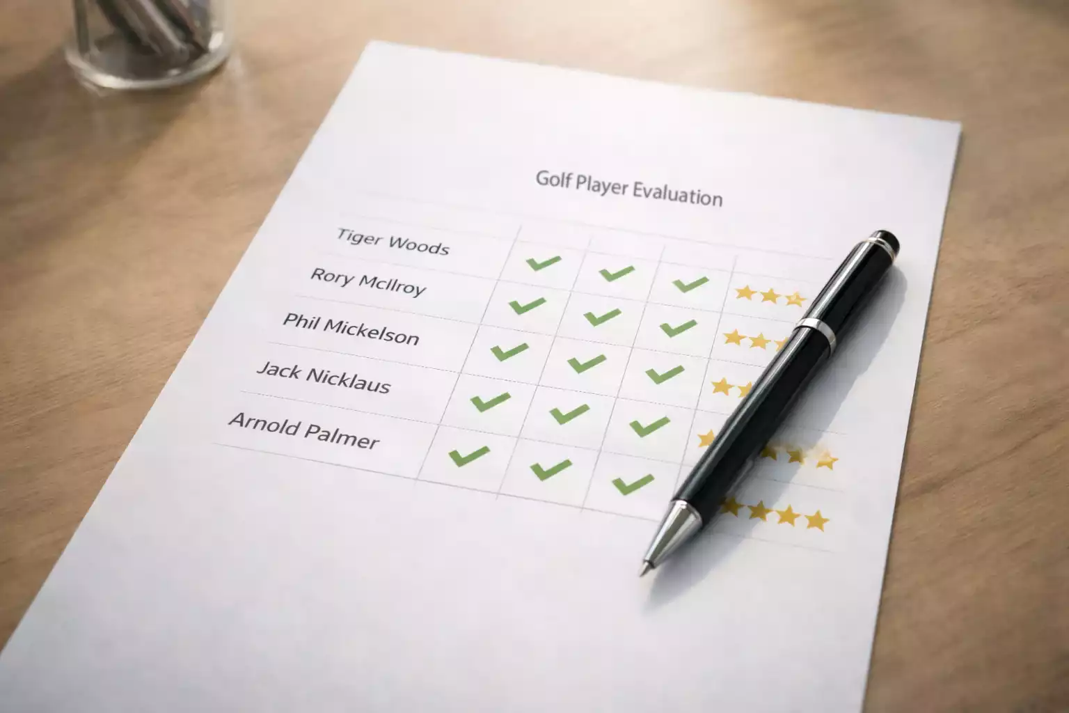 Checkliste mit Bewertungskriterien für Golf-Wettanbieter